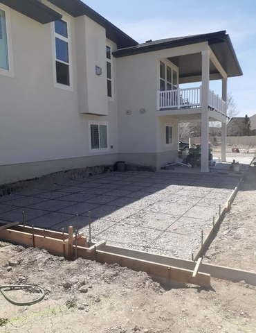 Concrete flat work provided by Popular Construction and Remodeling in South Jordan, UT