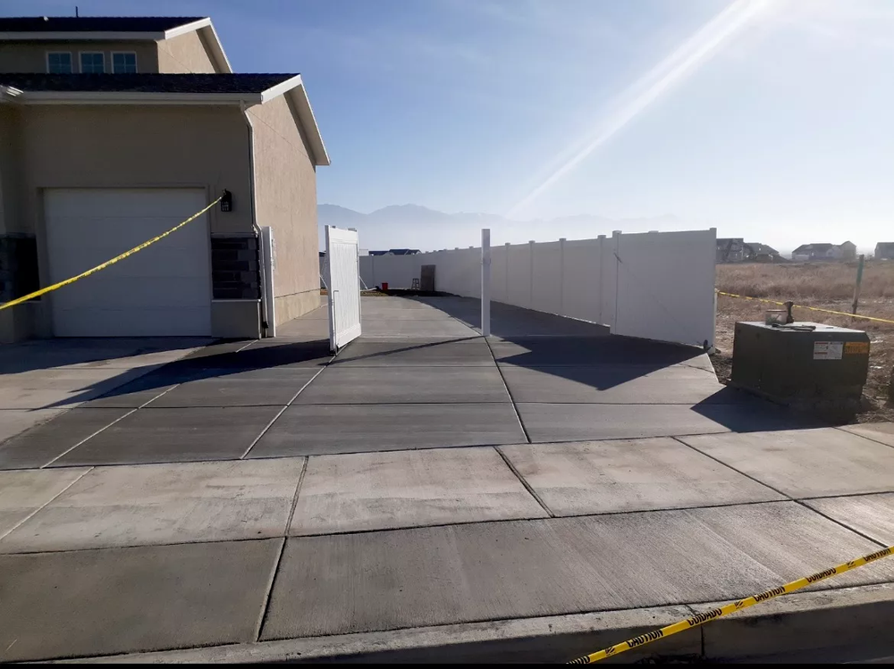 Concrete flat work provided by Popular Construction and Remodeling in South Jordan, UT